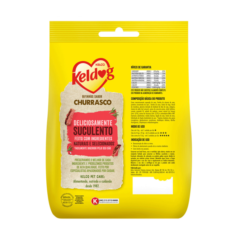 Bifinho Keldog Churrasco Cães 500g