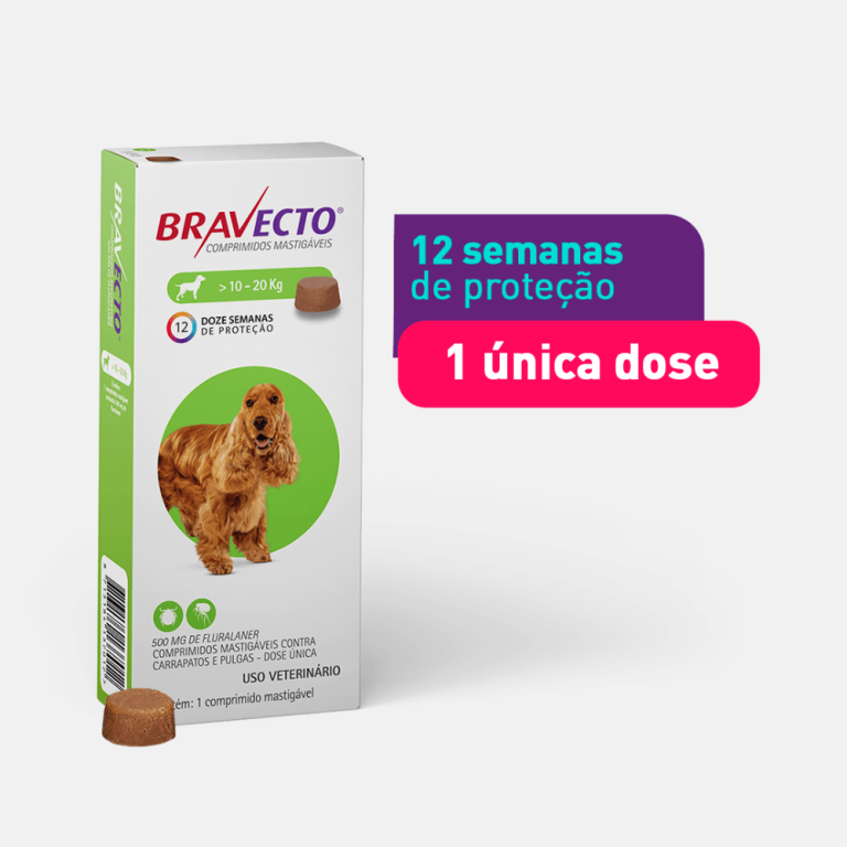 Bravecto Comprimido Cães 10 a 20kg