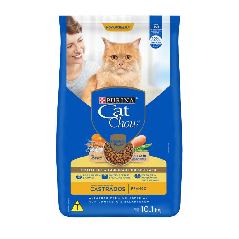 Ração Cat Chow Gatos Castrados Frango 10.1kg