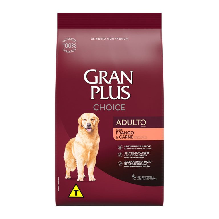 Ração GranPlus Choice Frango e Carne 15kg