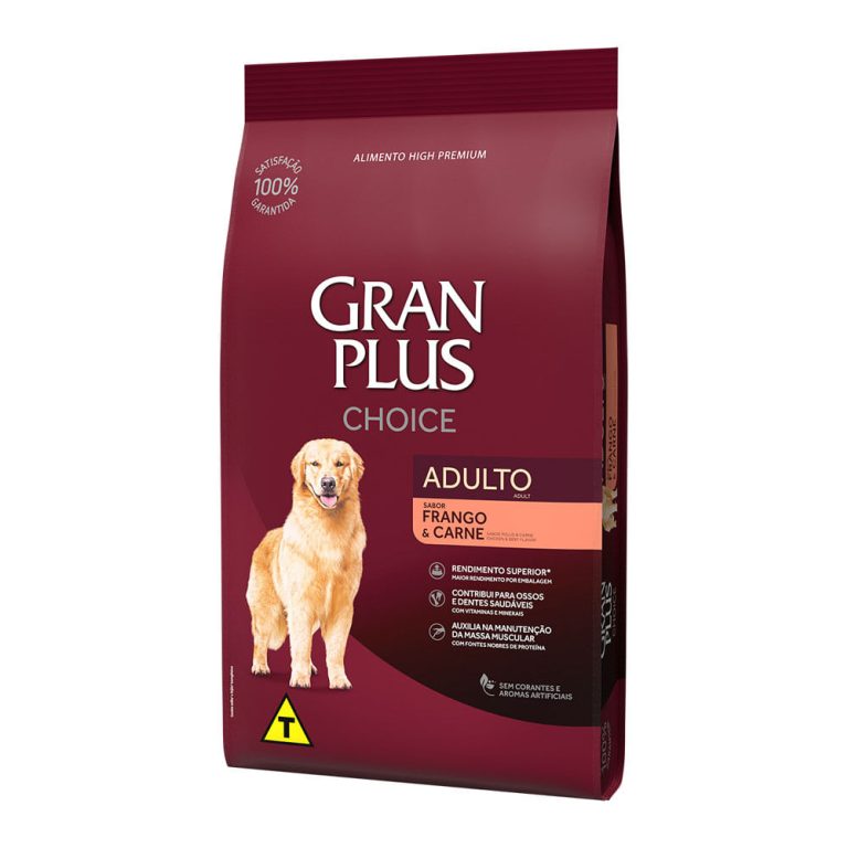 Ração GranPlus Choice Frango e Carne 15kg