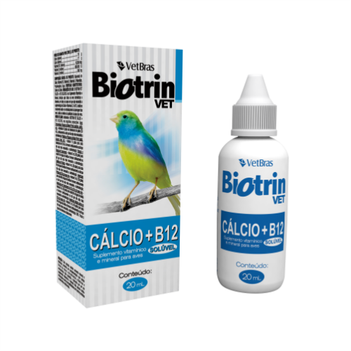 Biotrin Vet Cálcio + B12 Solúvel 20ml